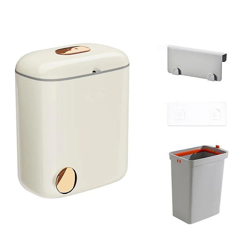 7/9L Hanging Trash Can for Kitchen Large Capacity Kitchen Recycling Garbage