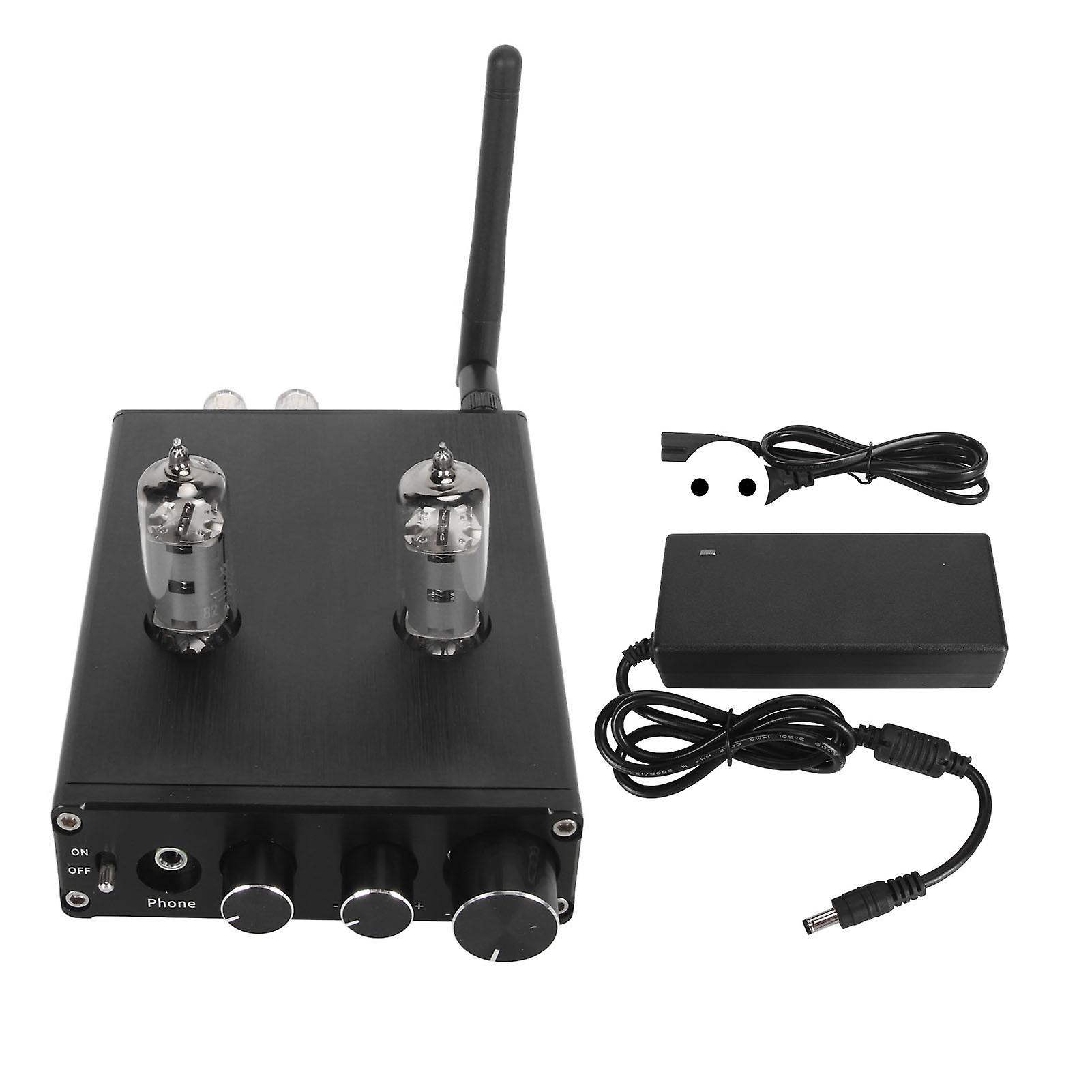 Bluetooth 5.1 Tube Amplifier with 6K4 Electronic Tube, HiFi Sound, Independent Knob Adjustments