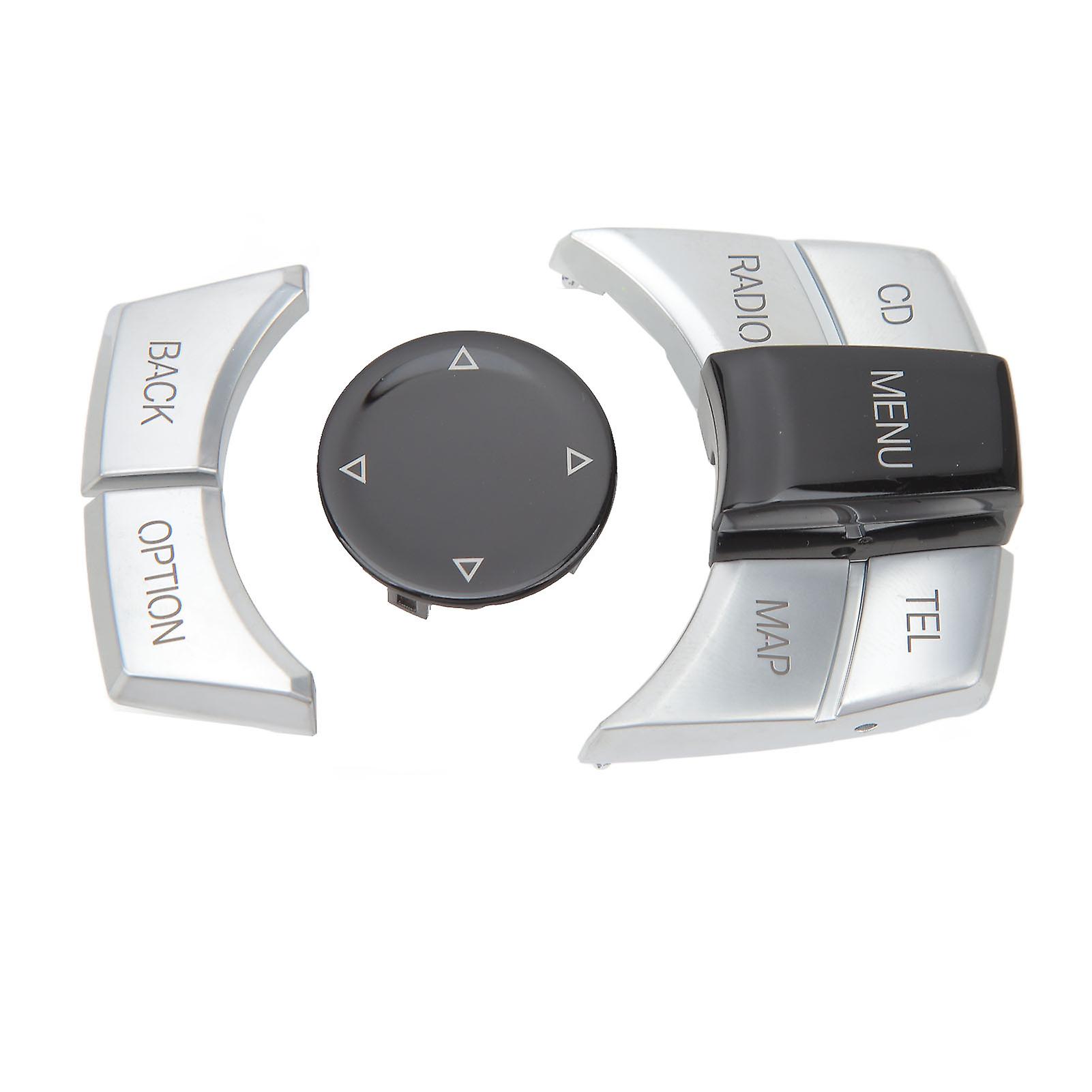 6PCS 中央多媒体按钮精致表面光滑触摸控制旋钮按钮盖适合 1 3 5 6 系列电镀