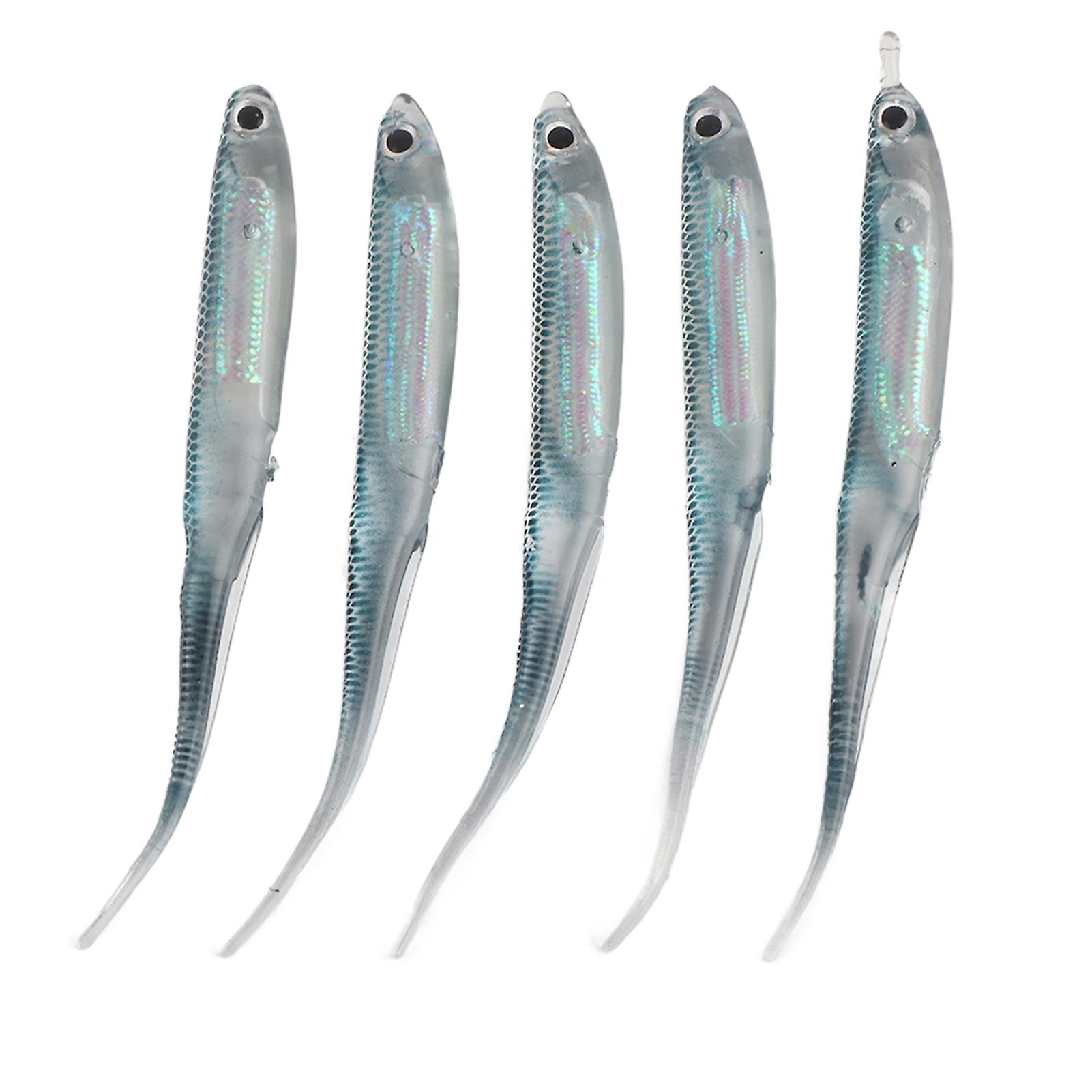 5Pcs Silicone Artificial Simulation Soft Fish Shape Lure Bait Fishing Tackle for Fresh Waterblue
leopard