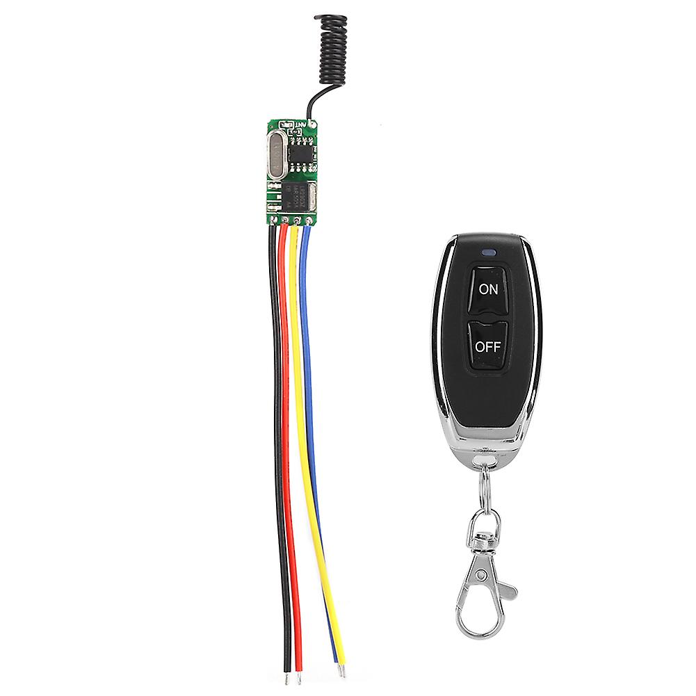 Wide Voltage 3.7‑12V Micro Wireless Remote Control Switch Module LED Light Modified Panel