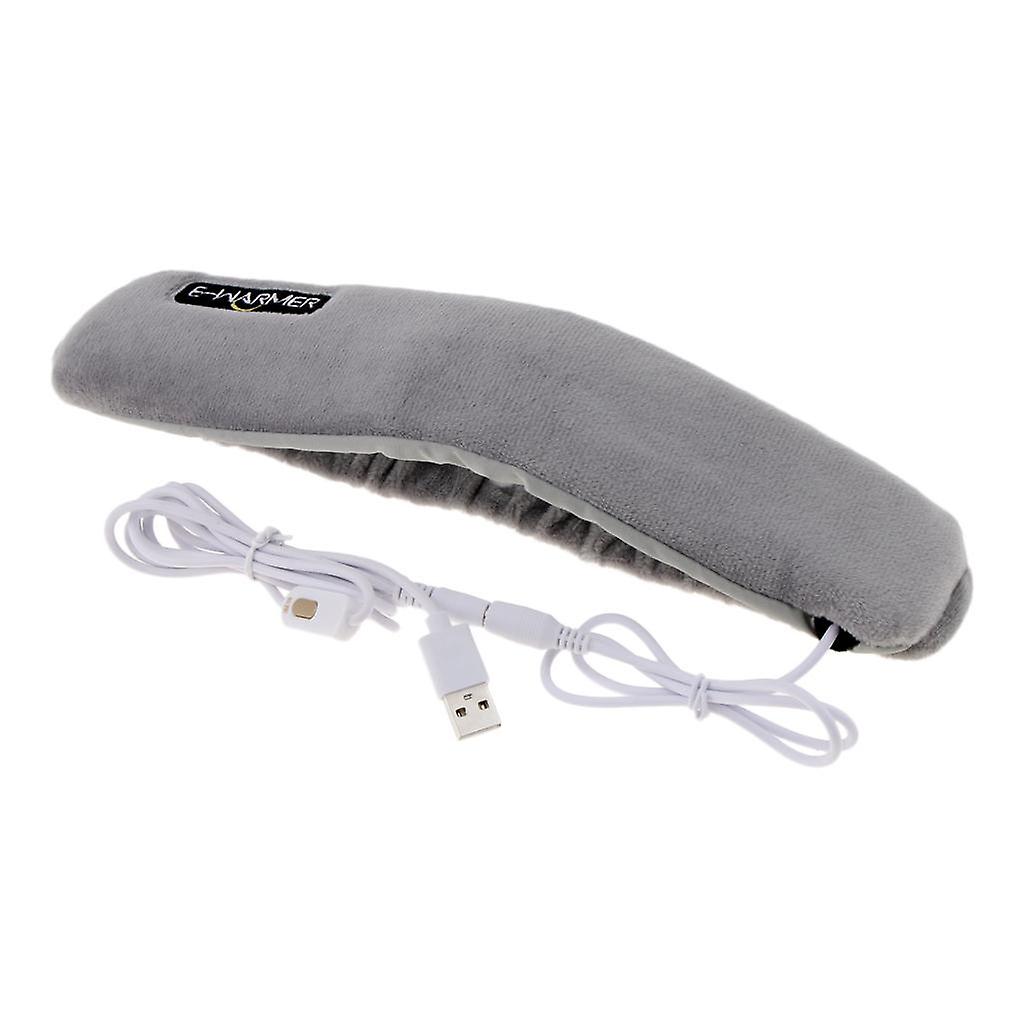 Adjustable Multifunction Warming Heated Steam Eye Mask Neck Head Relax Gray