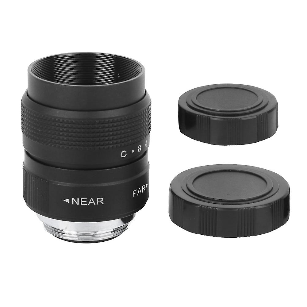 Objectif de caméra de vidéosurveillance 25 mm f/1.4 MC multicouche avec ouverture manuelle, pour caméras sans miroir, noir