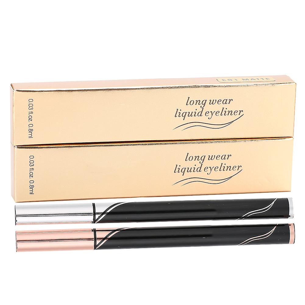 2pcs Waterproof LongLasting Quick Drying Liquid Eyeliner Pen