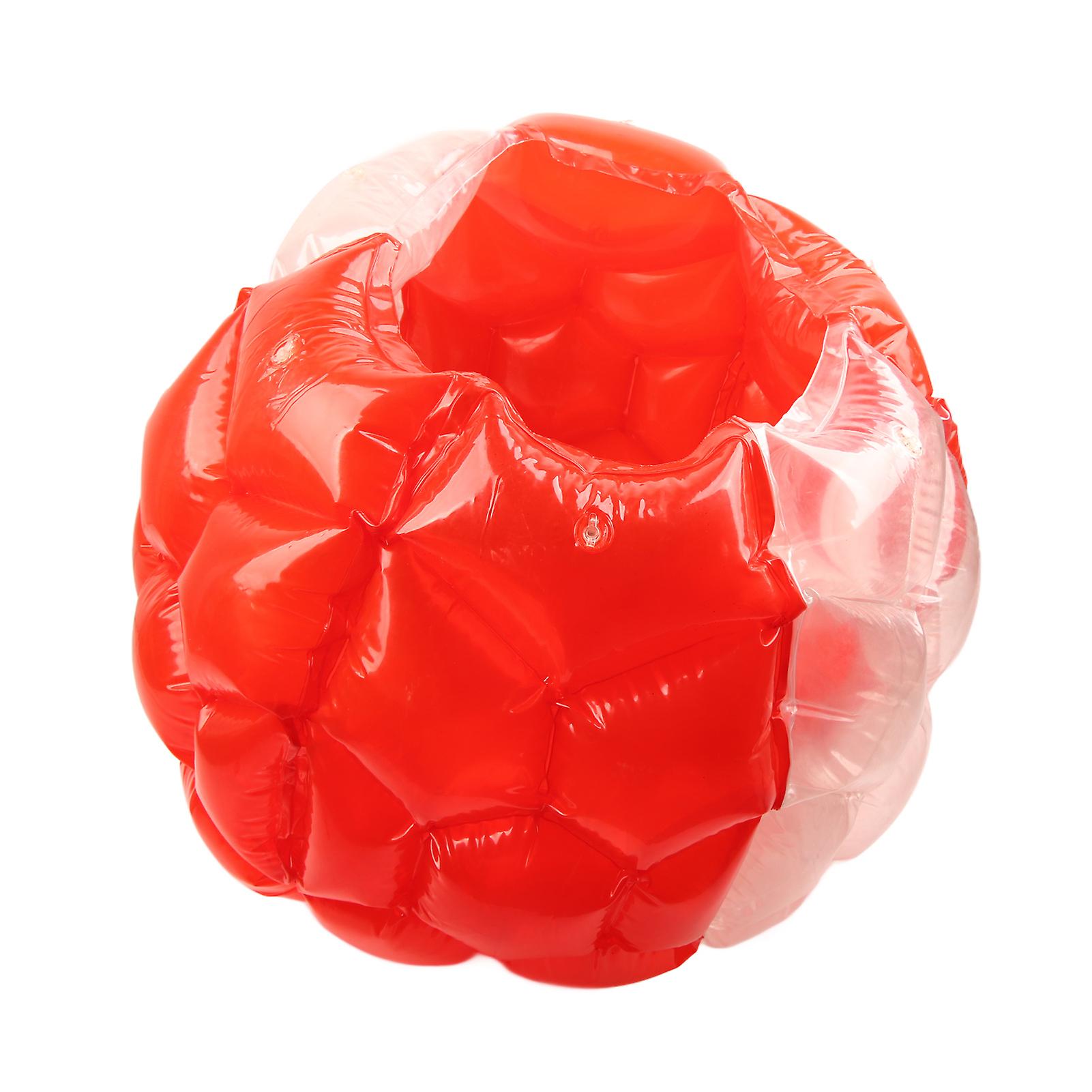 Inflatable Bump Ball Human Collision Ball PVC Body Bubble Bounce Ball for Outdoor Activities 90x80cm(red)