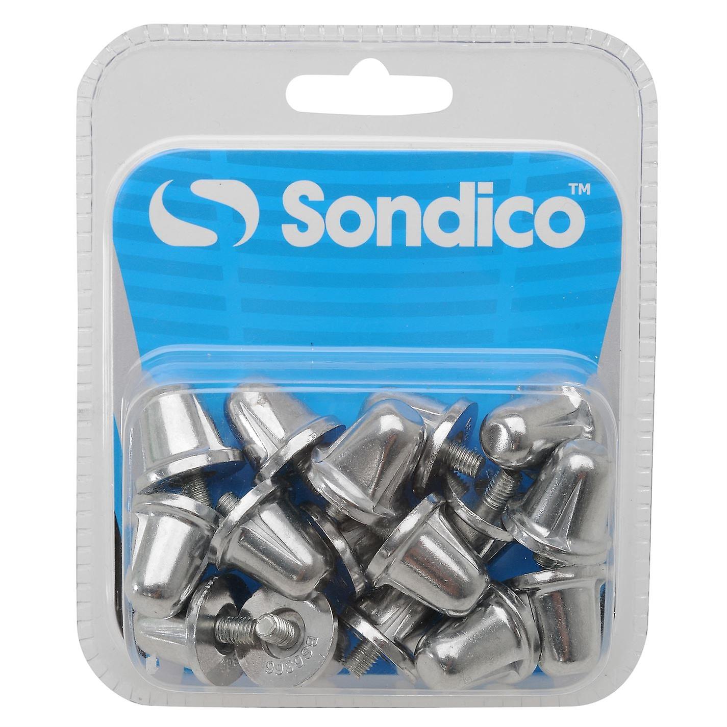 Sondico Aluminium Rugby Alloy Football Studs 16 Pack Screw Fixing Sport