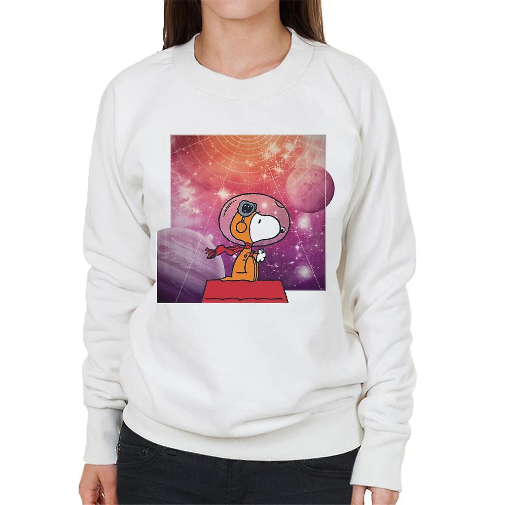 Peanuts Snoopy Kennel Ship Outer Space Women's Sweatshirt