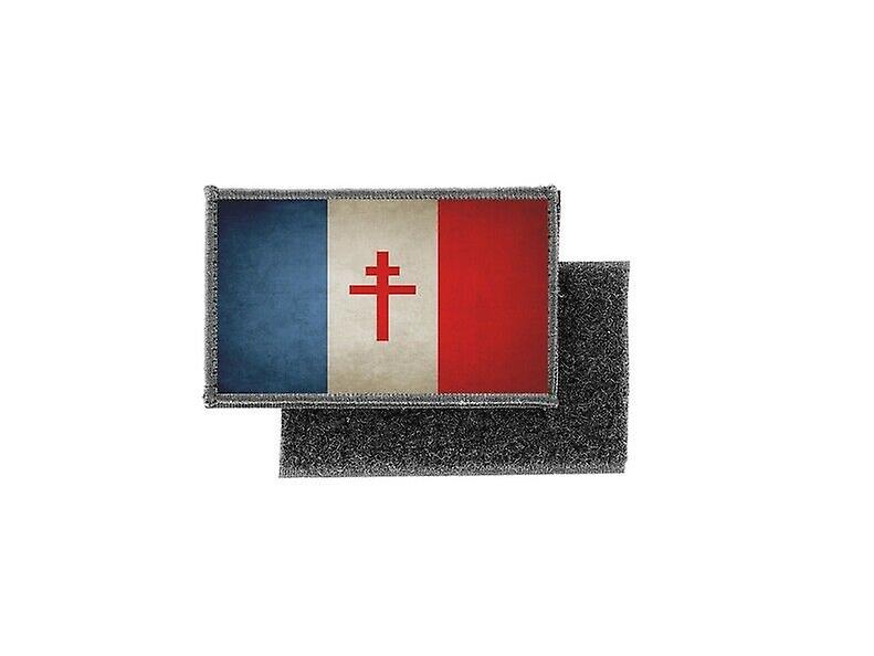 Patch ecusson prints vintage badge flag france free of gaulle