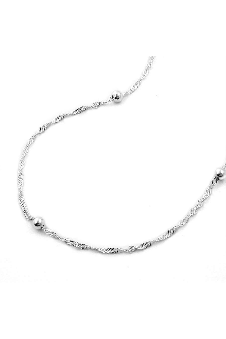 Necklace Chain With Balls Silver 925 45cm - Gl123004-45