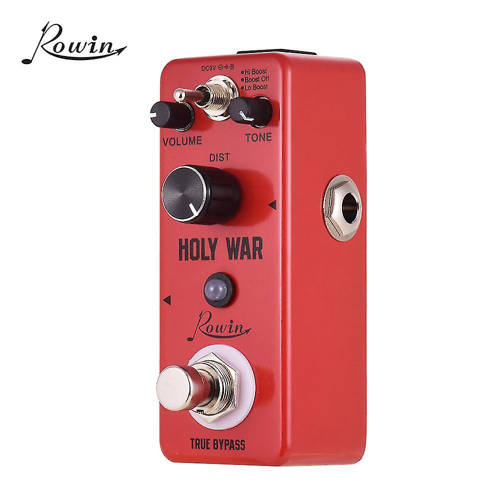 Rowin HOLY WAR Analog Heavy Metal Distortion Guitar Effect Pedal 3 Working Mode Aluminum Alloy Shell