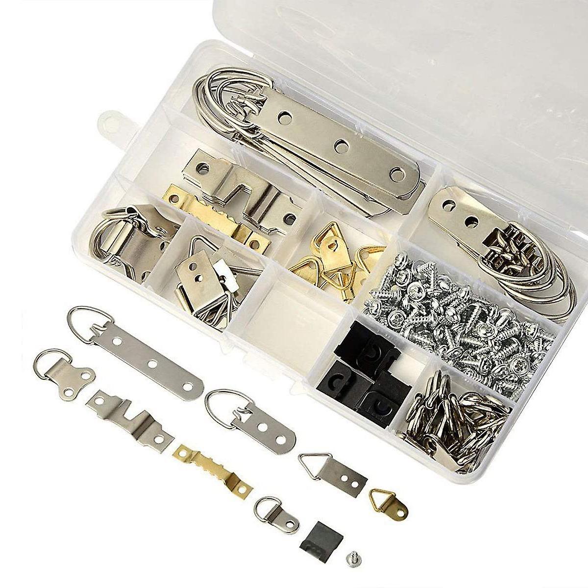 96-Pack Photo Frame Wall Hooks Including Storage Box
