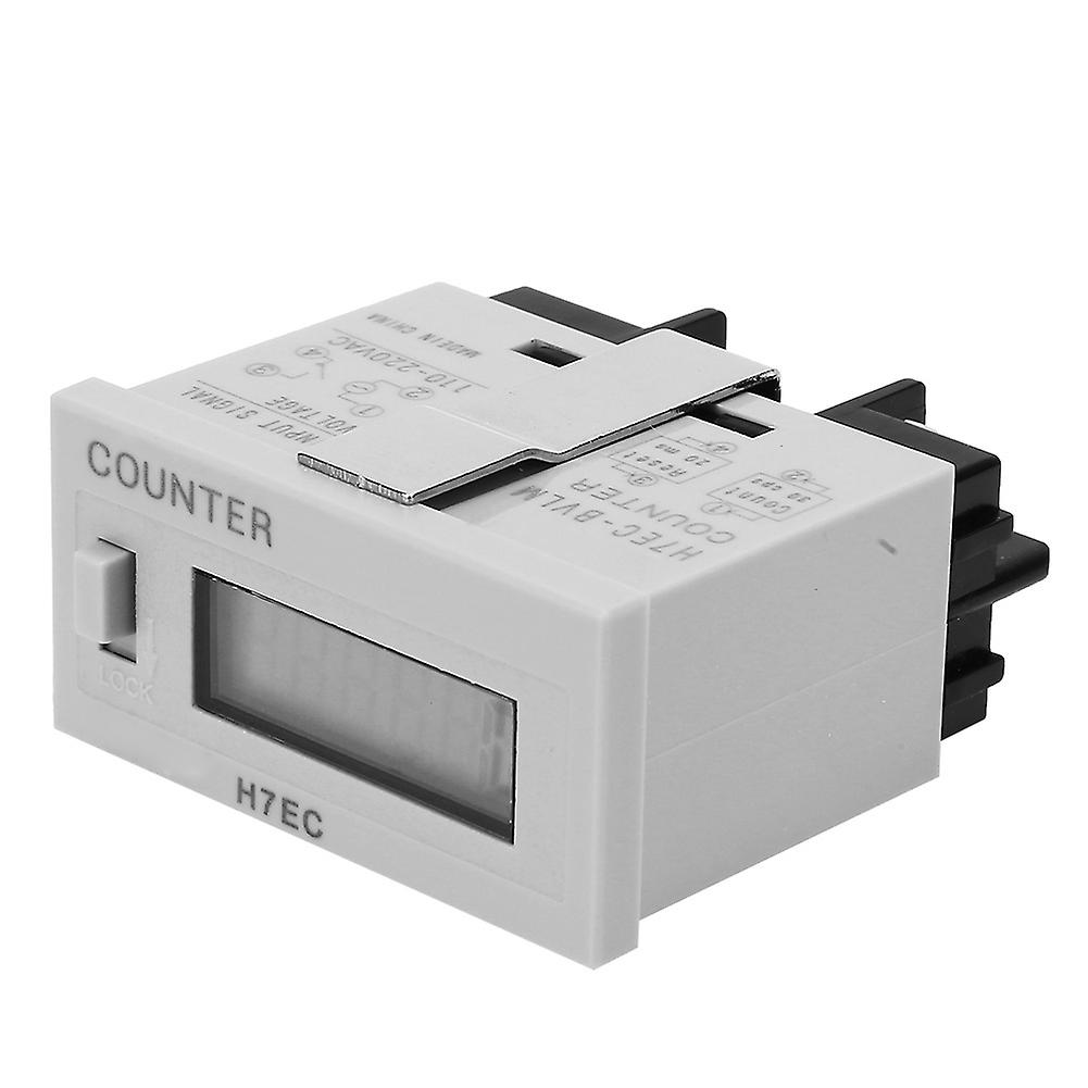 Digitaler elektrischer Zählerzähler mit Spannungseingang 6-stelliges LCD-Display (AC 110-220V)