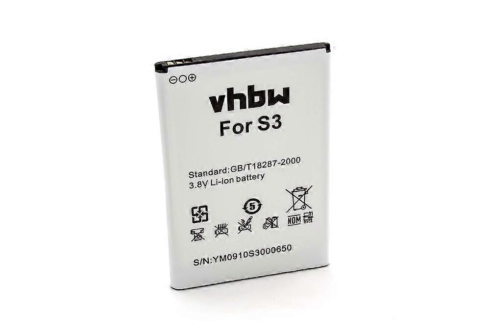 VHBW akkumulátorcsere JY-S3-hoz mobiltelefon okostelefonhoz (3000mAh, 3.8V, Li-ion)