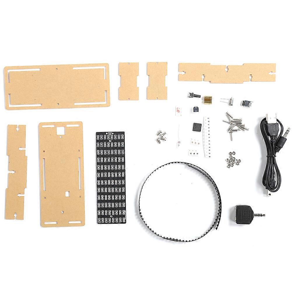 Microcontroller LED Electronic Music Spectrum Display Kit DIY Spectrum Analyzer 5V Long Service Life