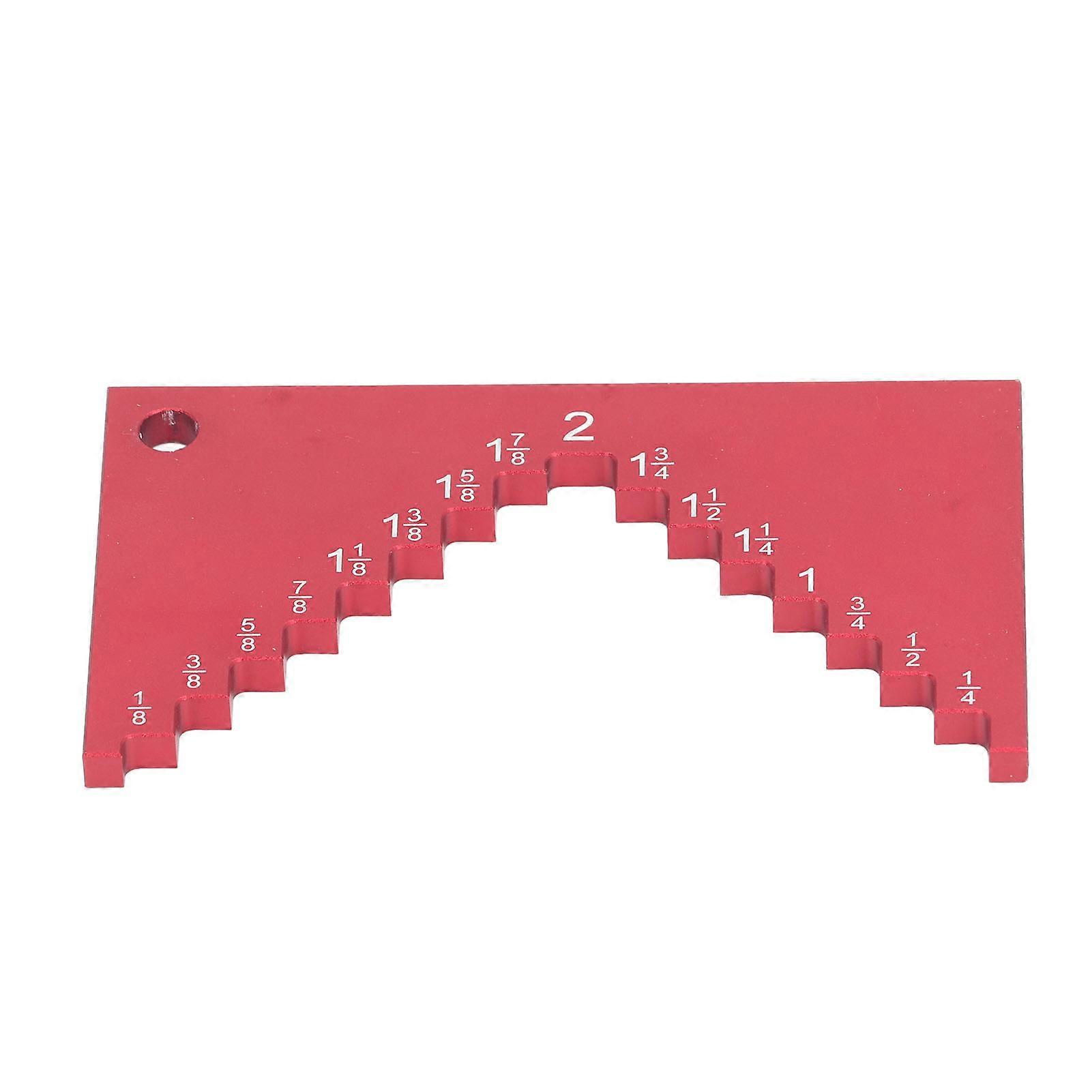 Step Depth Gauge Aluminum Alloy Red Anodized Surface Table Saw and Bench Planes Router Depth Gauge