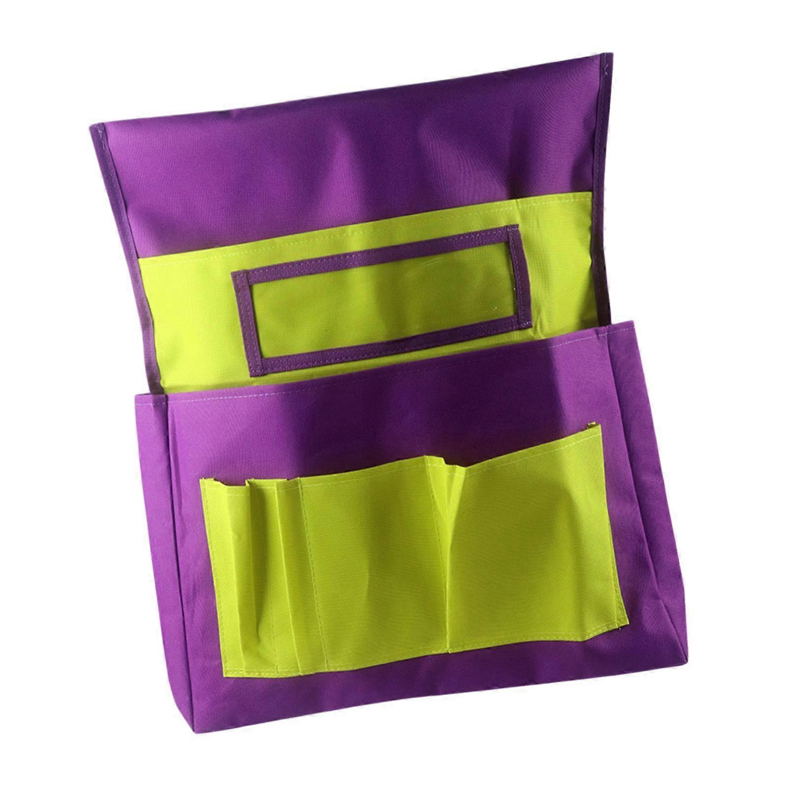 Chair Pockets Solid Multifunction Parts Holder for Classroom Household Books Multicolor A