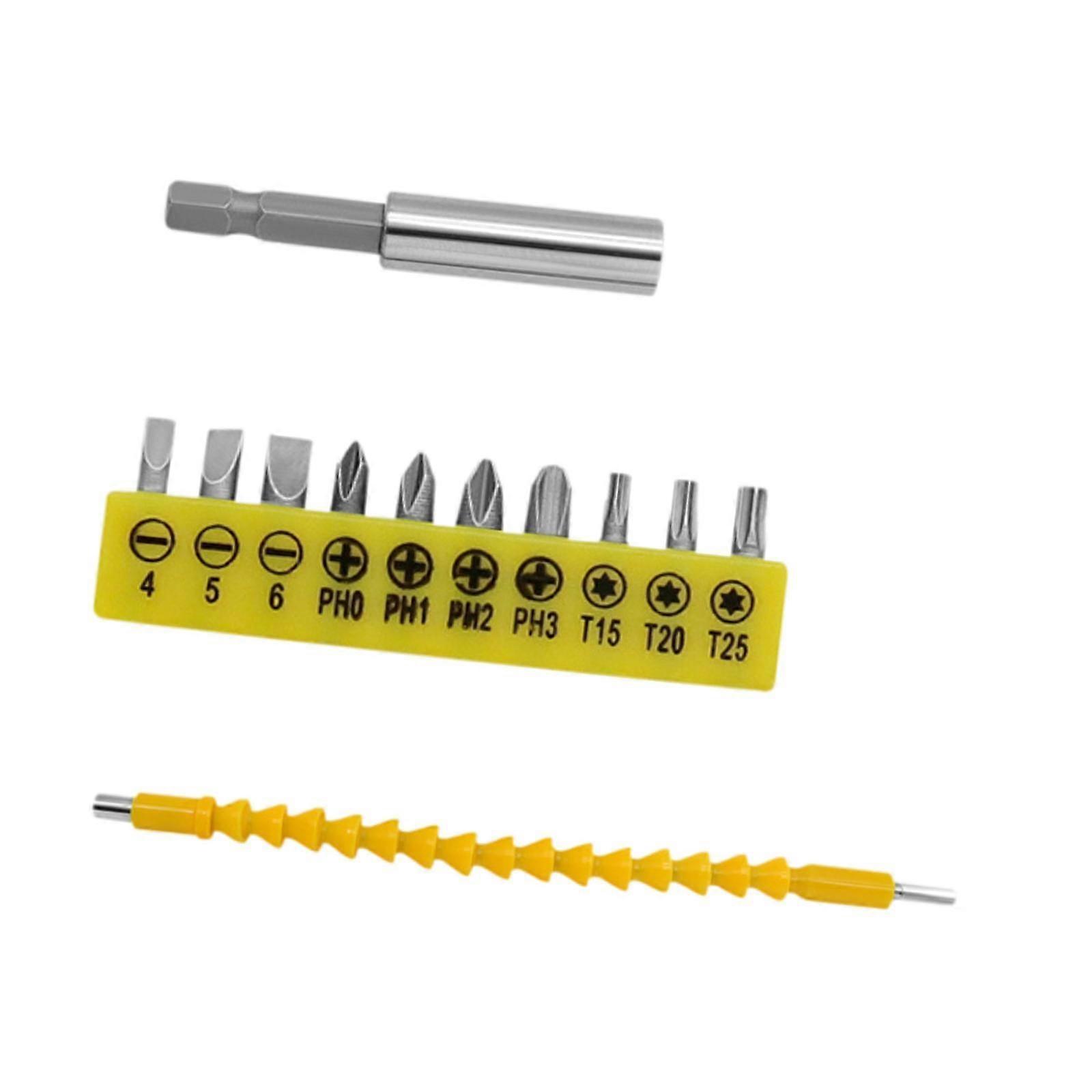 Flexible Screwdriver Bit Extension Kit Garage Auto Parts Screwdriver Bit Set