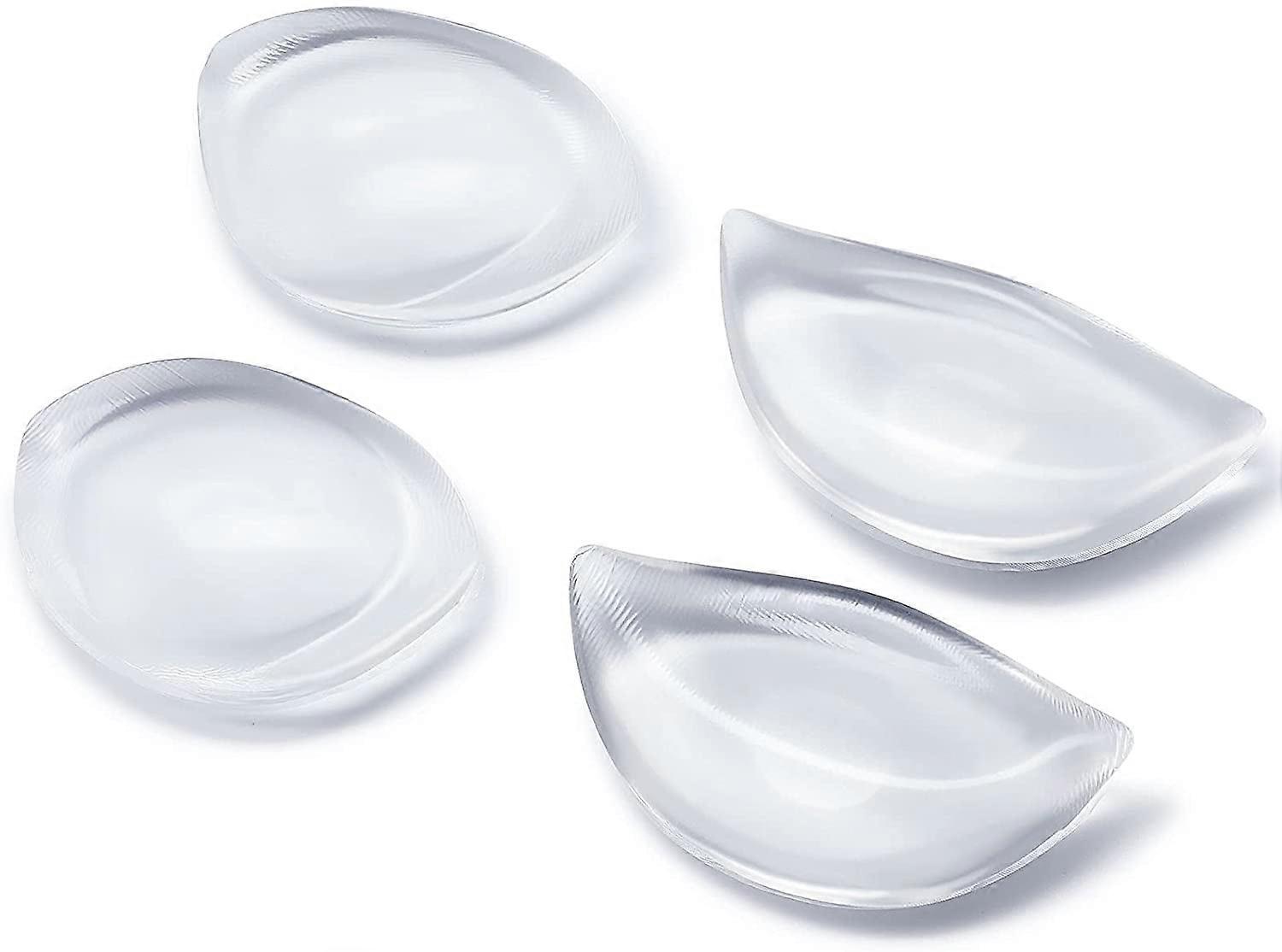 2 Pairs Silicone Bra Pads Inserts Breast Enhancer Bust Push Up Pads Swimsuit Enhancement Bras for Women