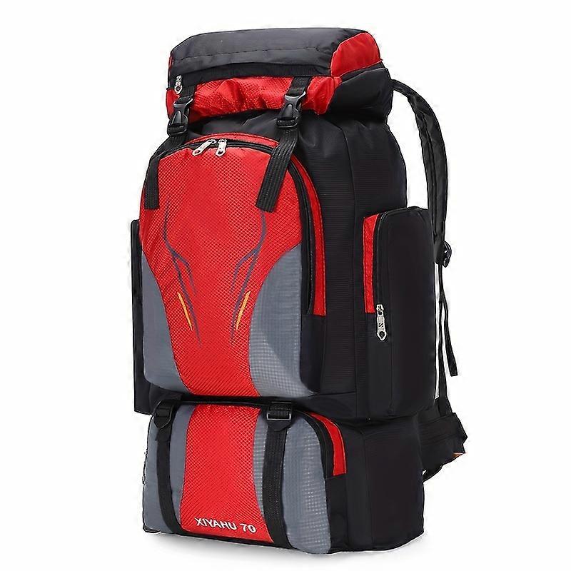 1pc 70 Liter Large Capacity Waterproof Lightweight Sports Hiking Backpack, Luggage Bag, Multifunctional And Durable, Suitable For Outdoor Travel And C