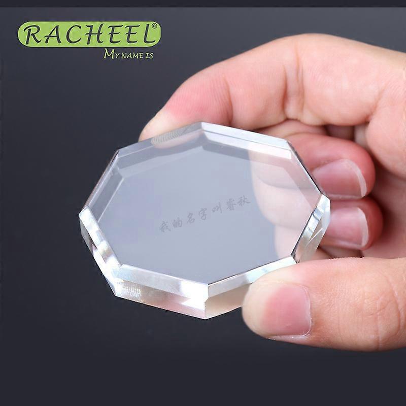 False Eyelashes Glue Holder Faux Cils Stand High-quality Crystal Hexagon Glass Stand Eyelash Extension Tools