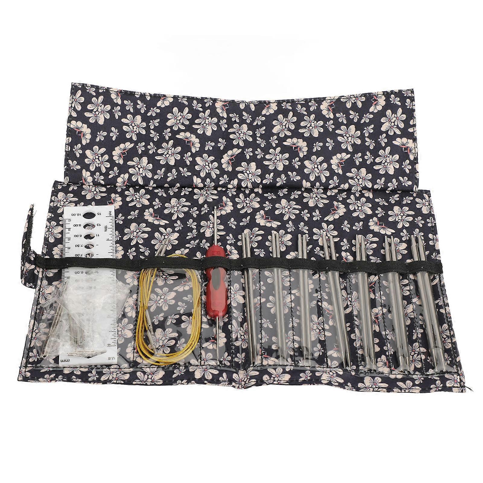 Interchangeable Circular Knitting Needle Set Stainless Steel Circular Knitting Needle Set With 7 Size Interchangeable Needles