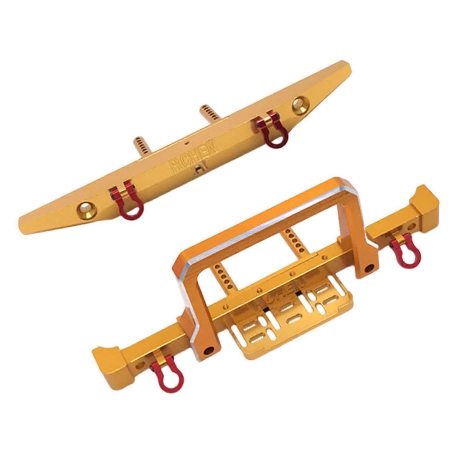 RC Front Rear Bumper Pro for MN999 MN222 SCX10 90046 90047 RC Car Model argent