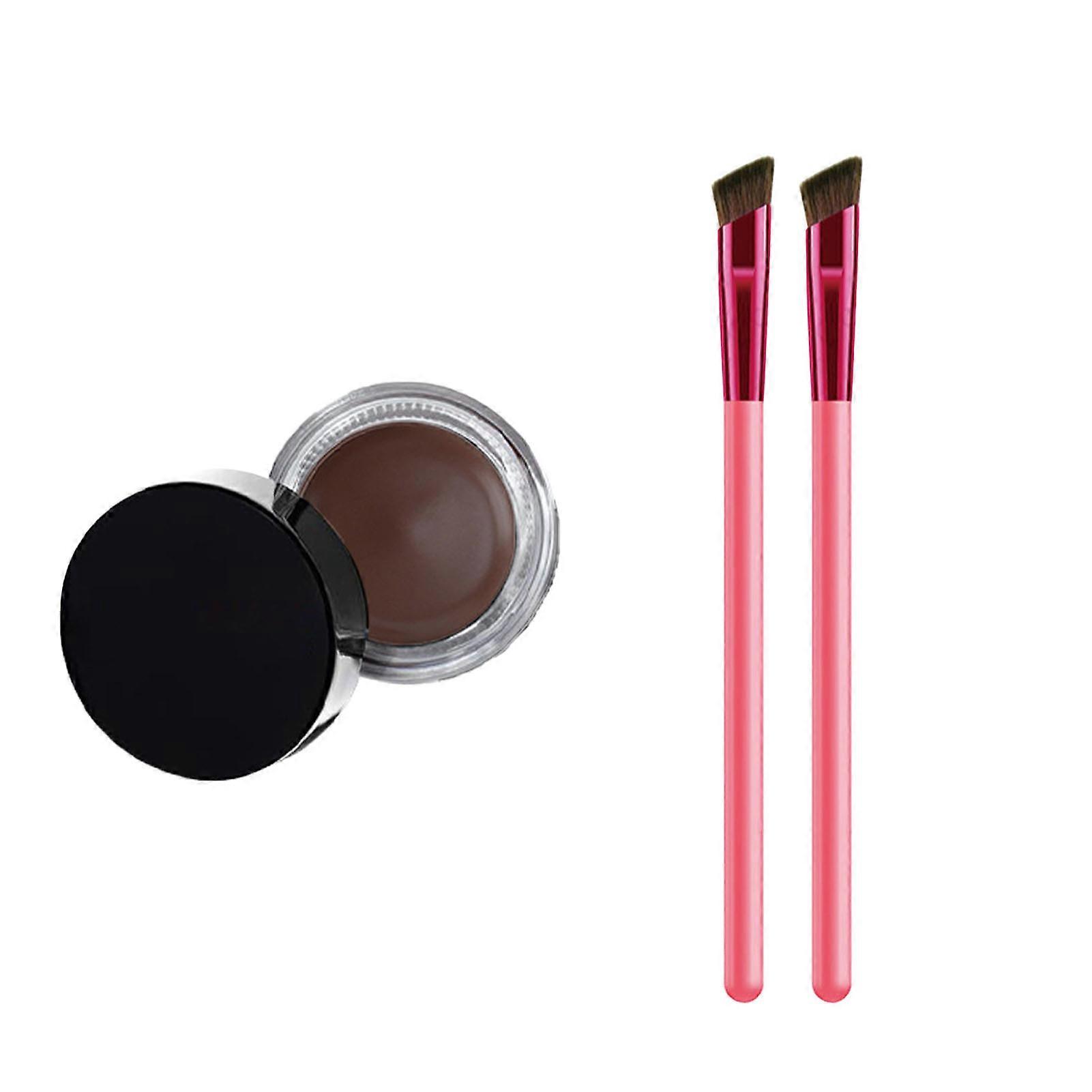 Multi-Function Eyebrow Brush with Eyebrow Cream Portable Lightweight Makeup Brush for Face Makeup