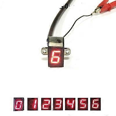 12V Universal LED Digital Gear Indicator Motorcycle Display Shift Position Sensor Waterproof Display Instrument