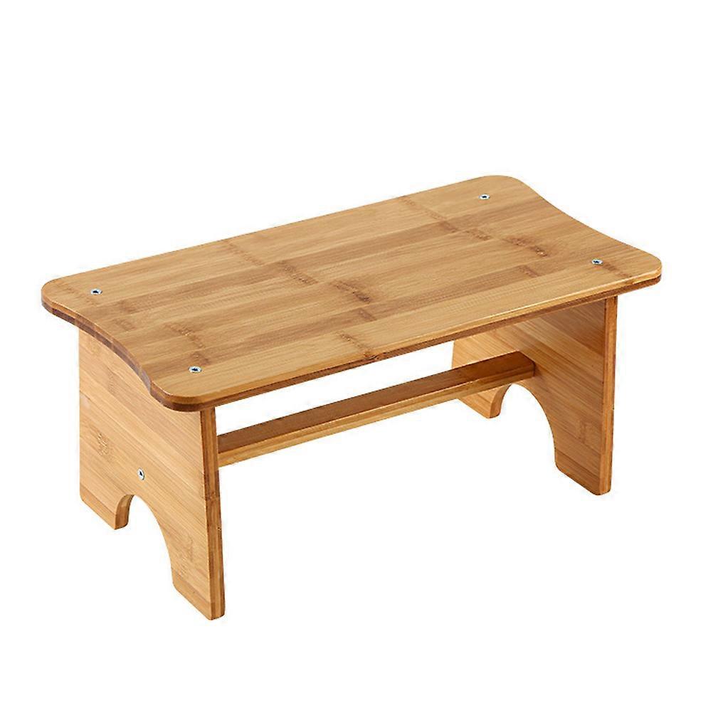 Toilet Stool Anti-slip Footstool Small Step Stool Wooden Step Footstool