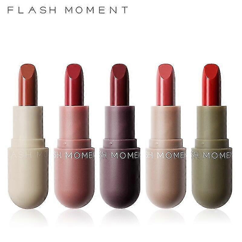 flash 5pcs/set mini lipstick set waterproof matte lip