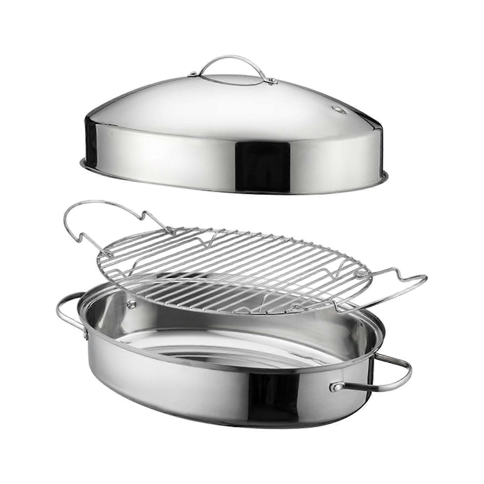 Oval Fish Steamer 16in Multiuse Paste Pot Tigaie Cartofi Cereale Ouă A