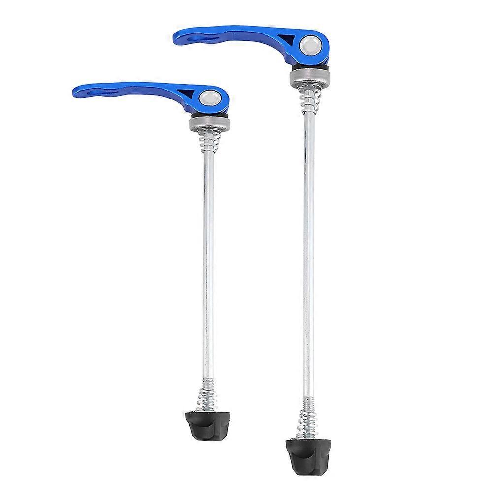 1 Pair Mountain Bike Skewers Road Bicycle Quick Release Front Rear Axle Skewer Set (Blue)