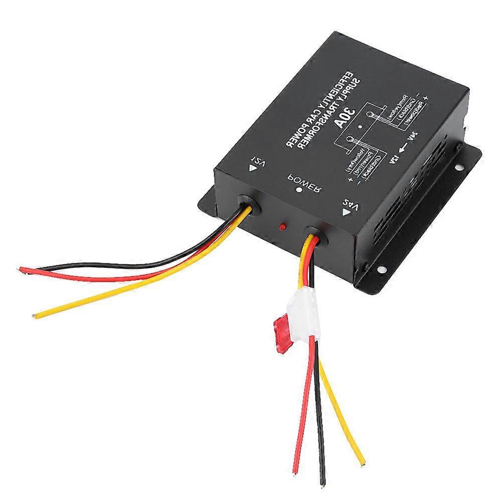 Auto DC Power Transformer Inverter Converter DC 24V to 12V Car Voltage Reducer (30A)