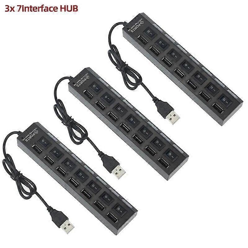 For Laptop USB Hub USB Adapter Multiport Use Power Adapter Extender USB 2.0 PC USB Switch For PC USB Port Laptop Accessories