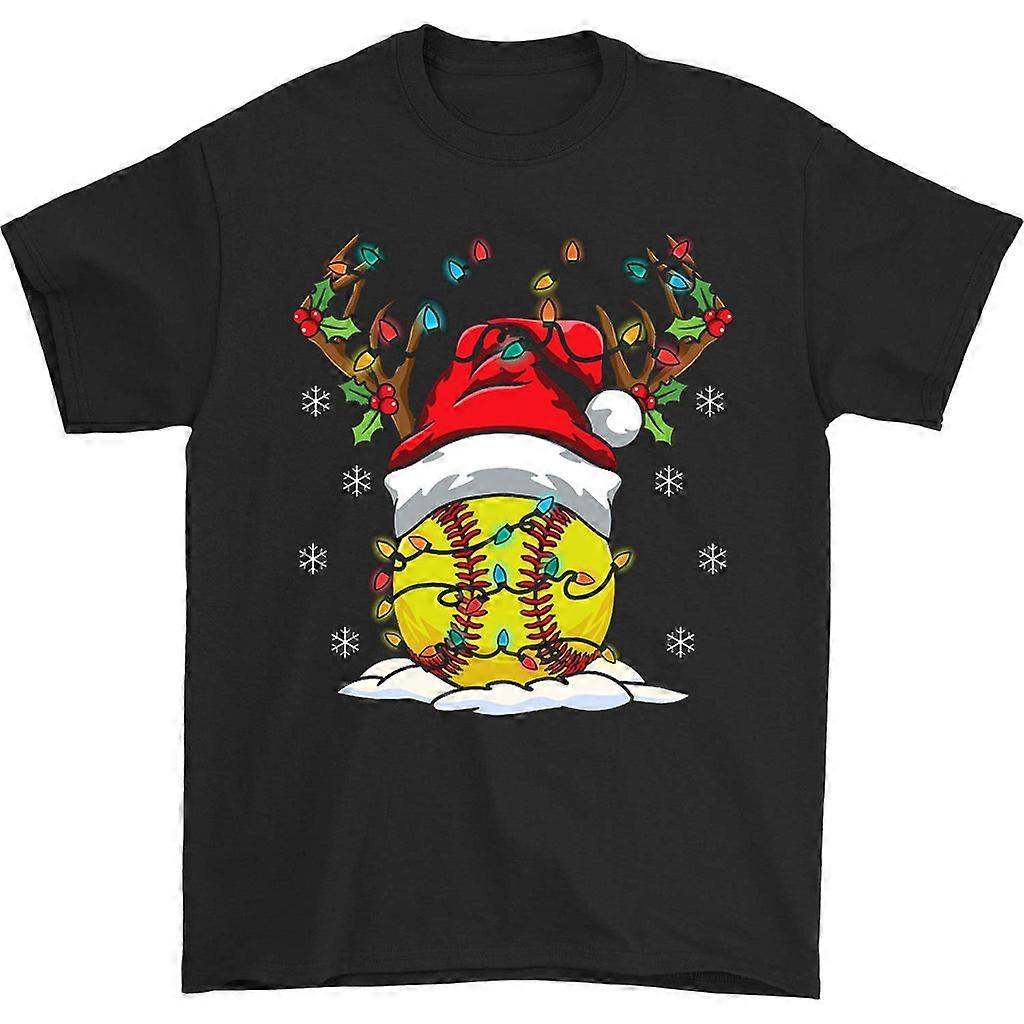 Christmas Deer Softball T-shirt