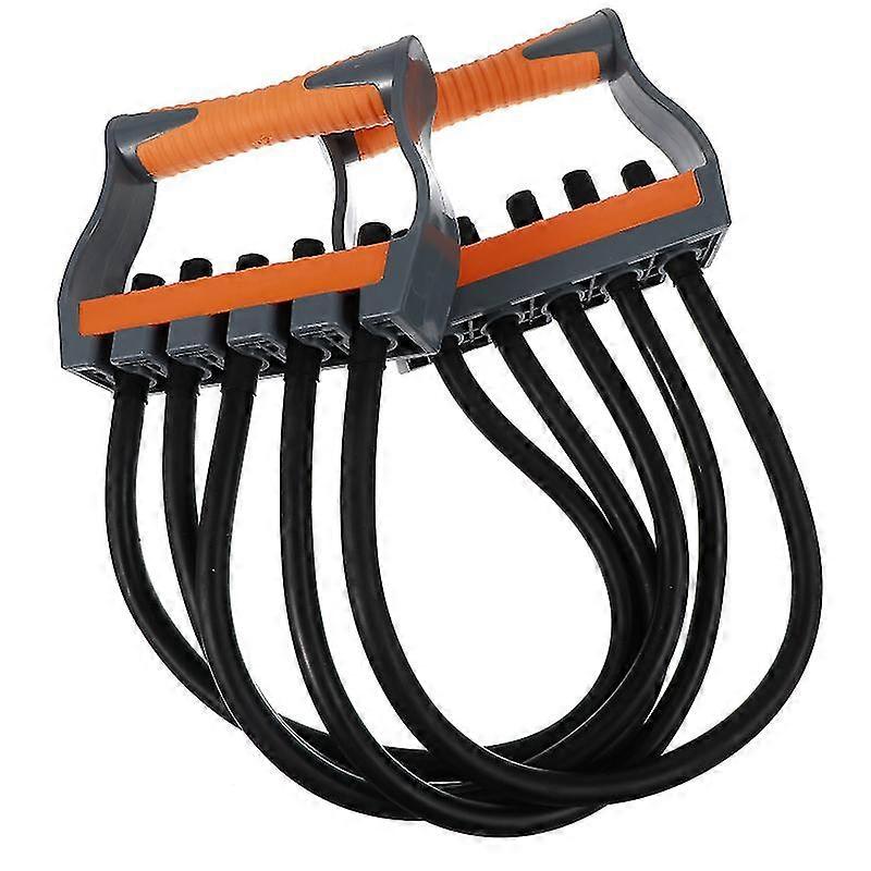 adjustable 5 latex chest expander pull stretcher elastic bands muscle training