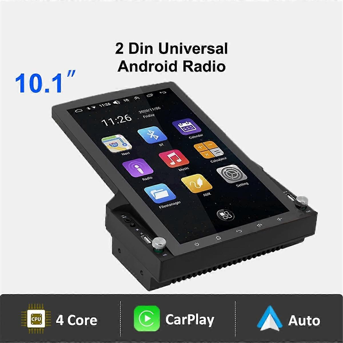 10.1 Inch 2Din Universal Android Radio for Touch Screen Carplay Multimedia Video Player Auto Navigation GPS(B)