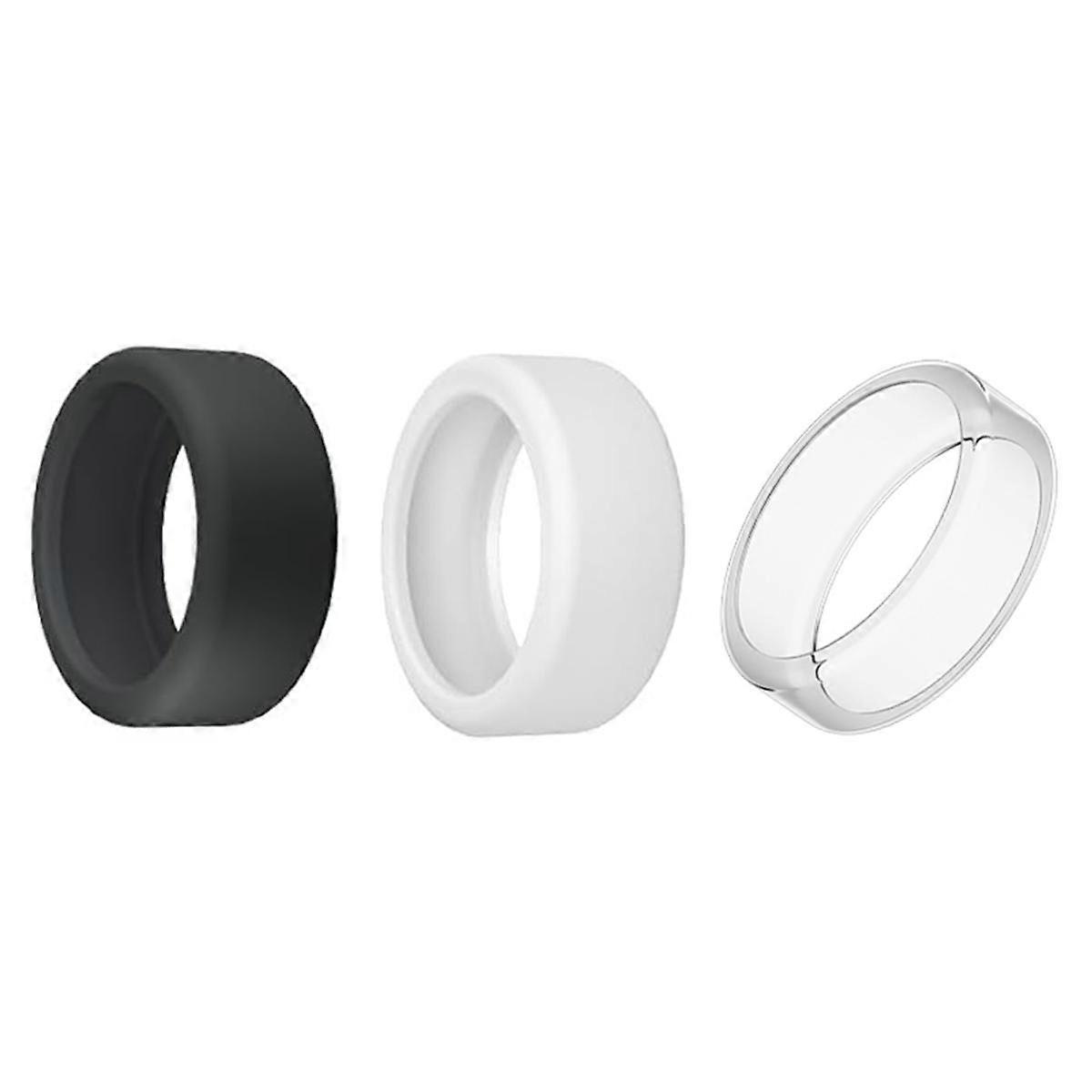 Silicone Ring Protector for Ring, 3 Pack Elastic Ring Cover for Ring Gen 3 for Working Out (S (6/7/