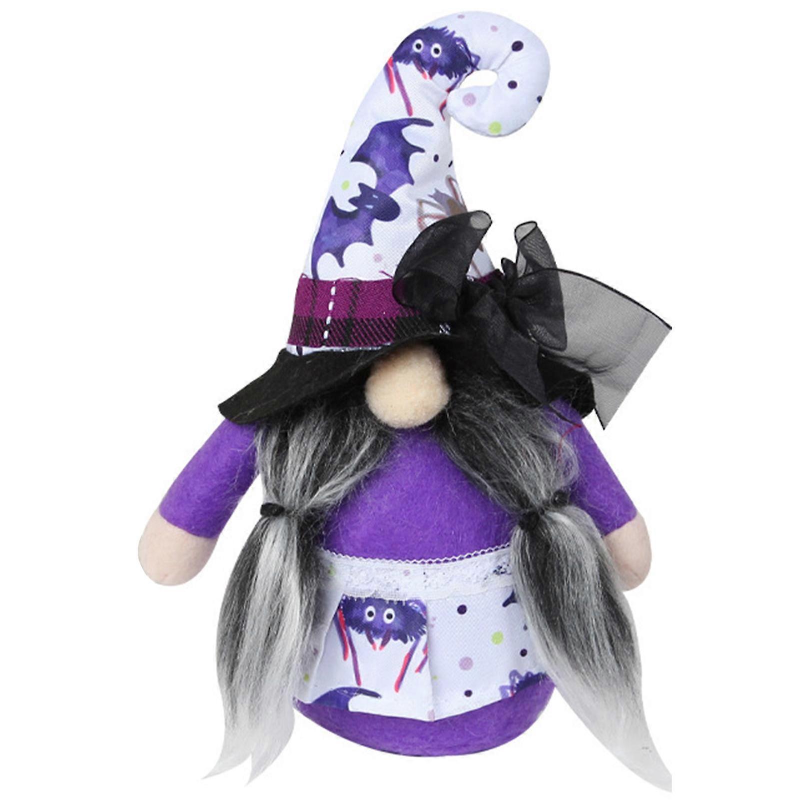 Halloween Gnomes Decorations Plush Gifts Fluffy Gnomes for Desktop Art Ornaments