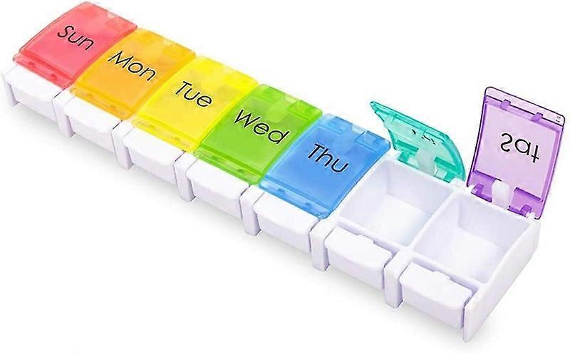 7-Day Pill Box with 7 Compartments