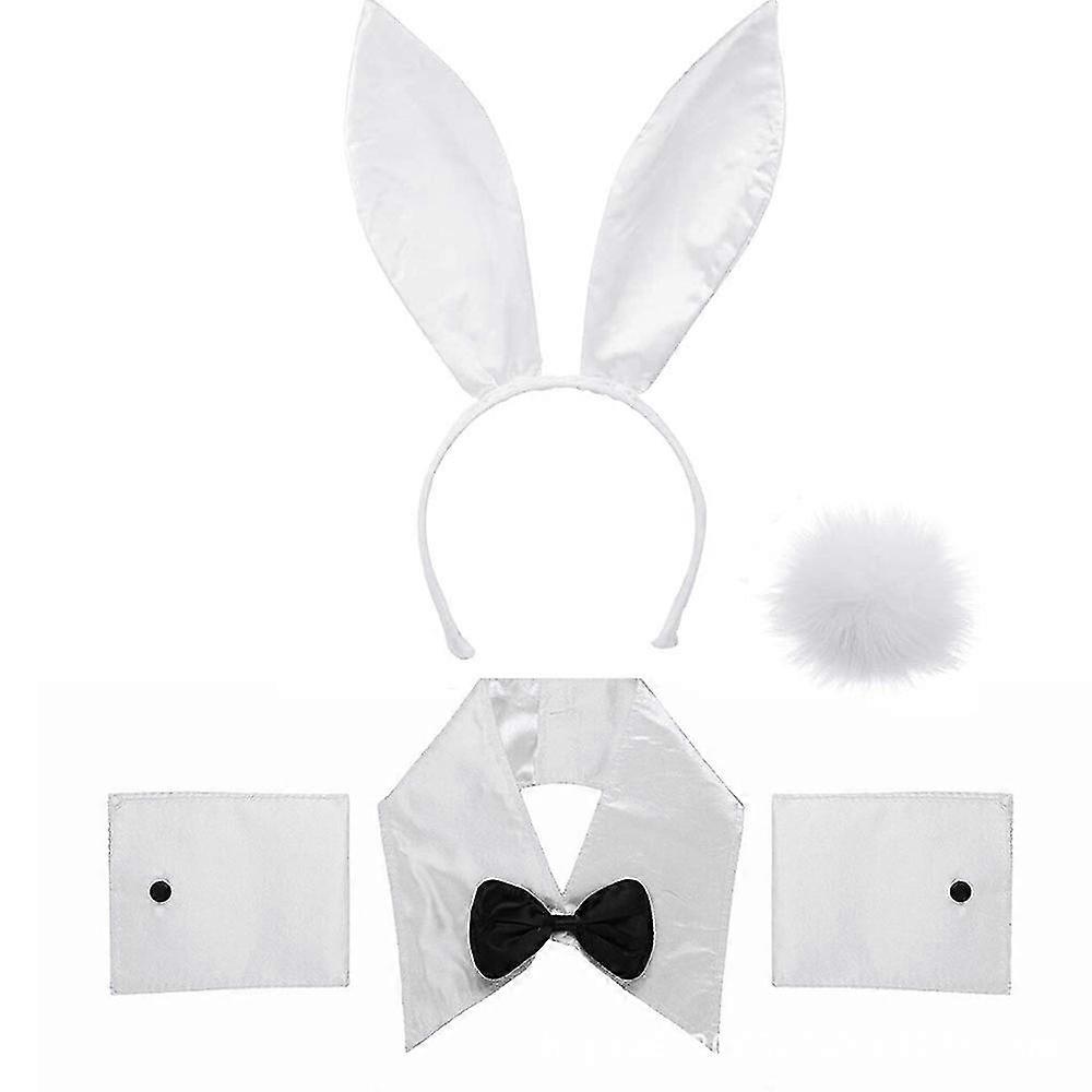 SATINIOR Hasen-Kostüm-Set Für Frauen – Inkl. Ohren, Kragen, Fliege, Manschetten & Schwanz, Ideal Für Cosplay & Partys