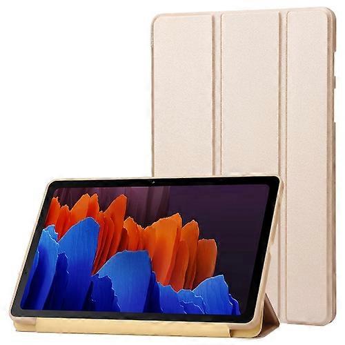 For Samsung Galaxy Tab S9 3-Fold Holder Silicone Leather Tablet Case