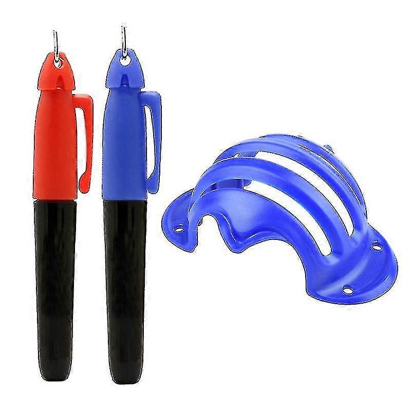 3pcs Golf Ball Line Marker Drawing Marking Alignment Tool Marks Template Marks Sign Tools With 2 Golf Ball Marker Pens Mark Positioning Aids Kit