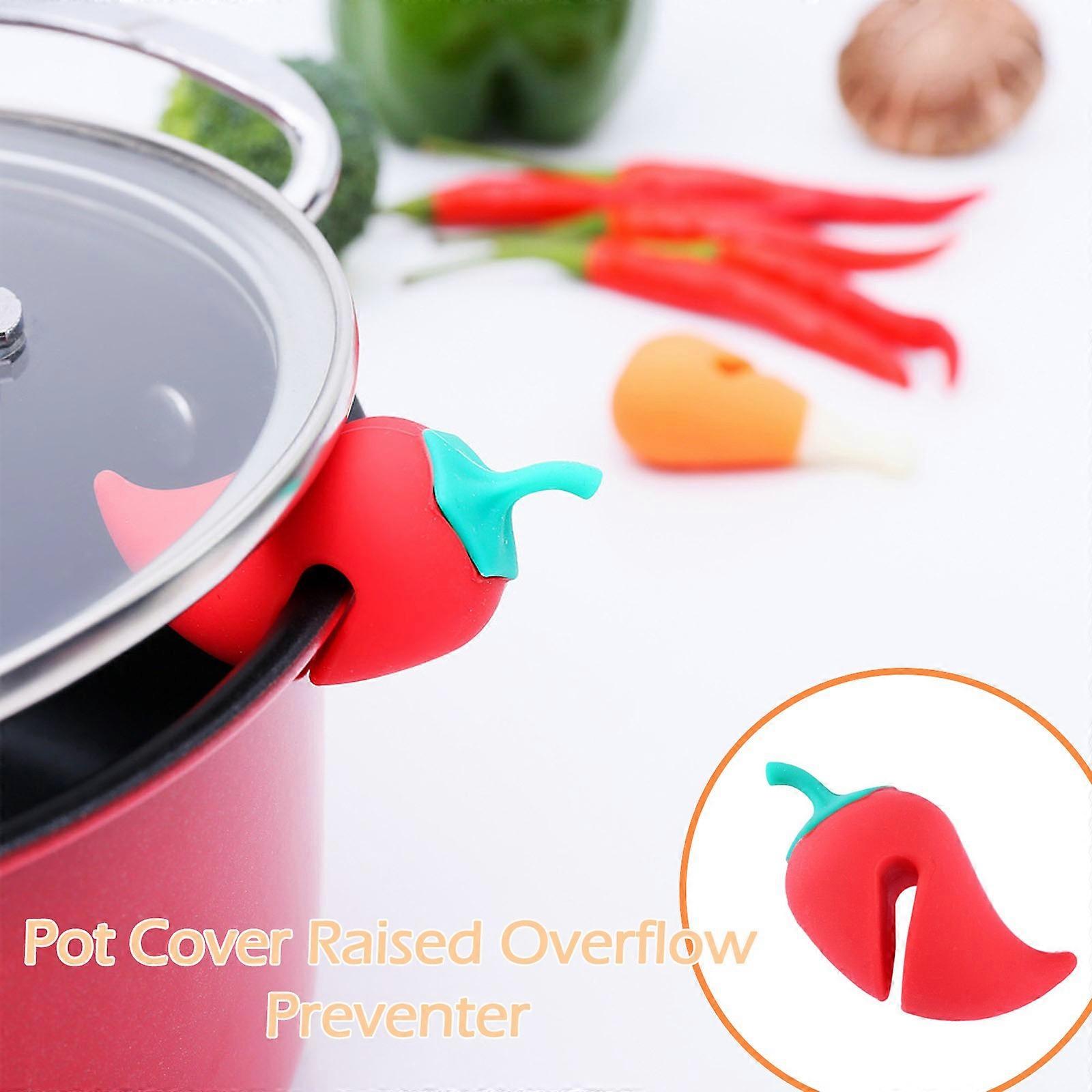 1PC Silicone hili Pot Cover Raised Overflow Preventer Lid Riser Kitchen Tools