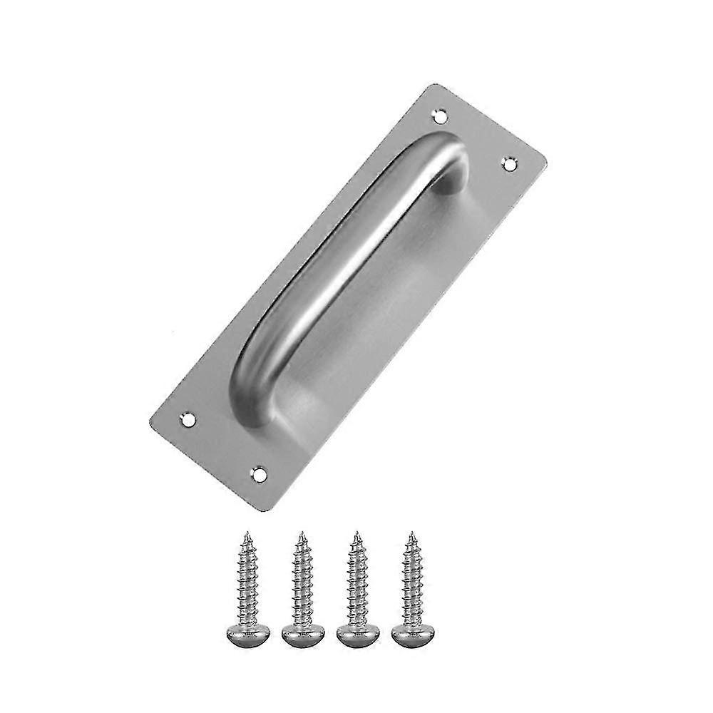 انزلاق مقبض الباب مقبض بوابة الفولاذ المقاوم للصدأ سحب مقابض انزلاق مقبض الباب لباب المرحاض مكتب منزلي (فضي ، 200 × 65 مم)