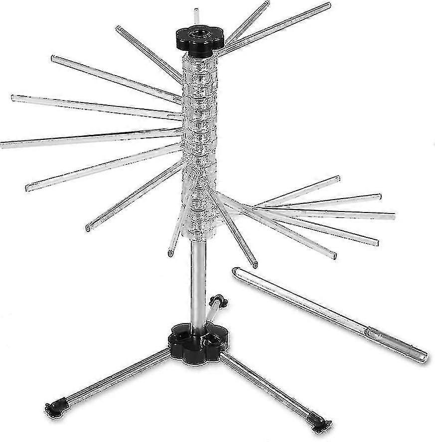 Essiccatoio per pasta fino a 2kg, essiccatoio pasta, lunghezza braccio 20cm 16 bracci staccabili, acciaio inox, pieghevole - asciuga spaghetti, ste...