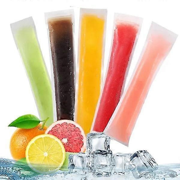 100 pop bags Popsicle - Make Your Own Delicious Popsicles Easily Transparent
