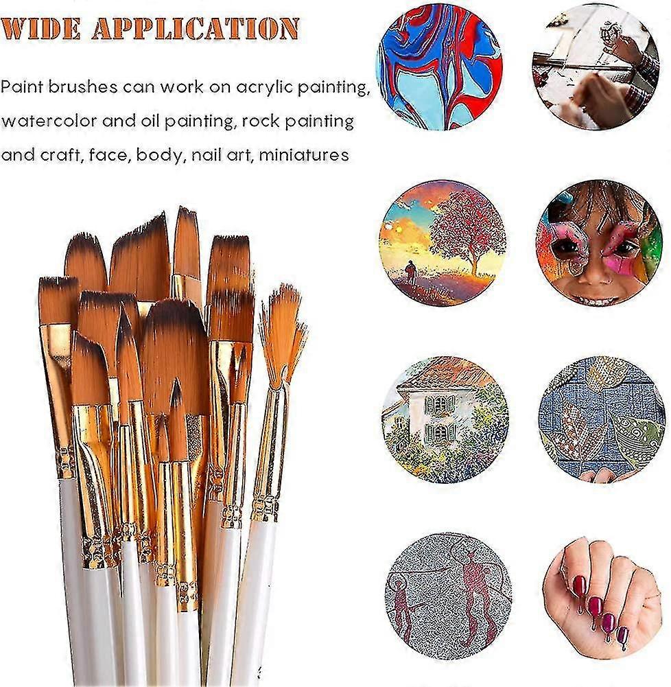 Ensemble De Pinceaux De Peinture D'artiste Professionnel De