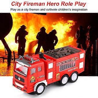 消防車玩具4D点灯-ライトと音を備えた電気消防車レスキュートラック