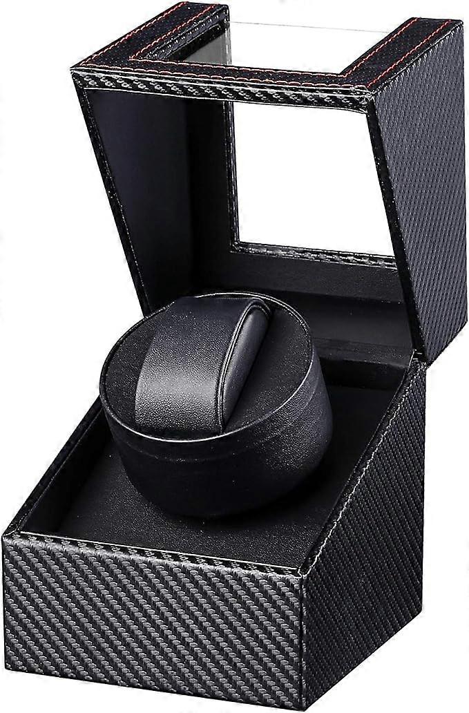 Watch Winder, Watch Winder, Automatic Winder PU Leather Case and Silent Motor (Black)